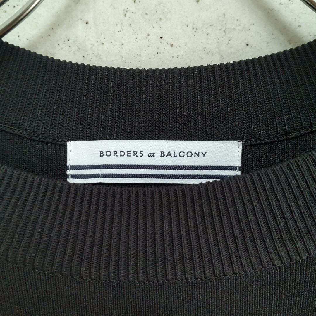 BORDERS at BALCONY(ボーダーズアットバルコニー)のボーダーズアットバルコニー　JULIET SHOULDER TOP　size38 レディースのトップス(ニット/セーター)の商品写真