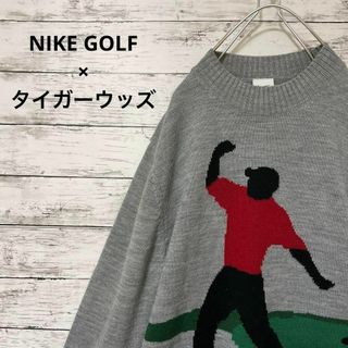 ナイキ(NIKE)のNIKE GOLF×タイガーウッズ コラボ ニット セーター Lサイズ(ニット/セーター)