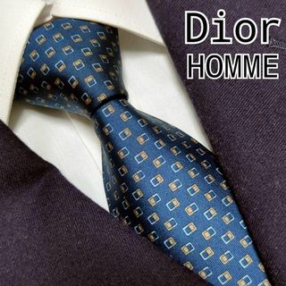 ディオールオム(DIOR HOMME)のディオールオム ネクタイ CDロゴ 総ロゴ ハイブランド 高級シルク 光沢感(ネクタイ)