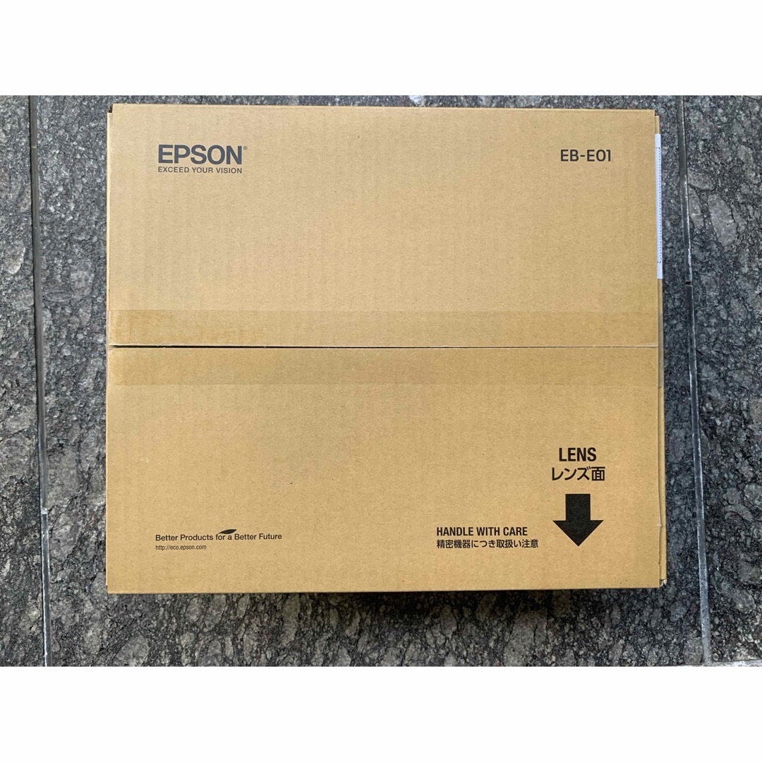 EPSON(エプソン)の🉐 EPSON エプソン、高性能プロジェクター2台人気モデル　EB-E01未使用 スマホ/家電/カメラのテレビ/映像機器(プロジェクター)の商品写真