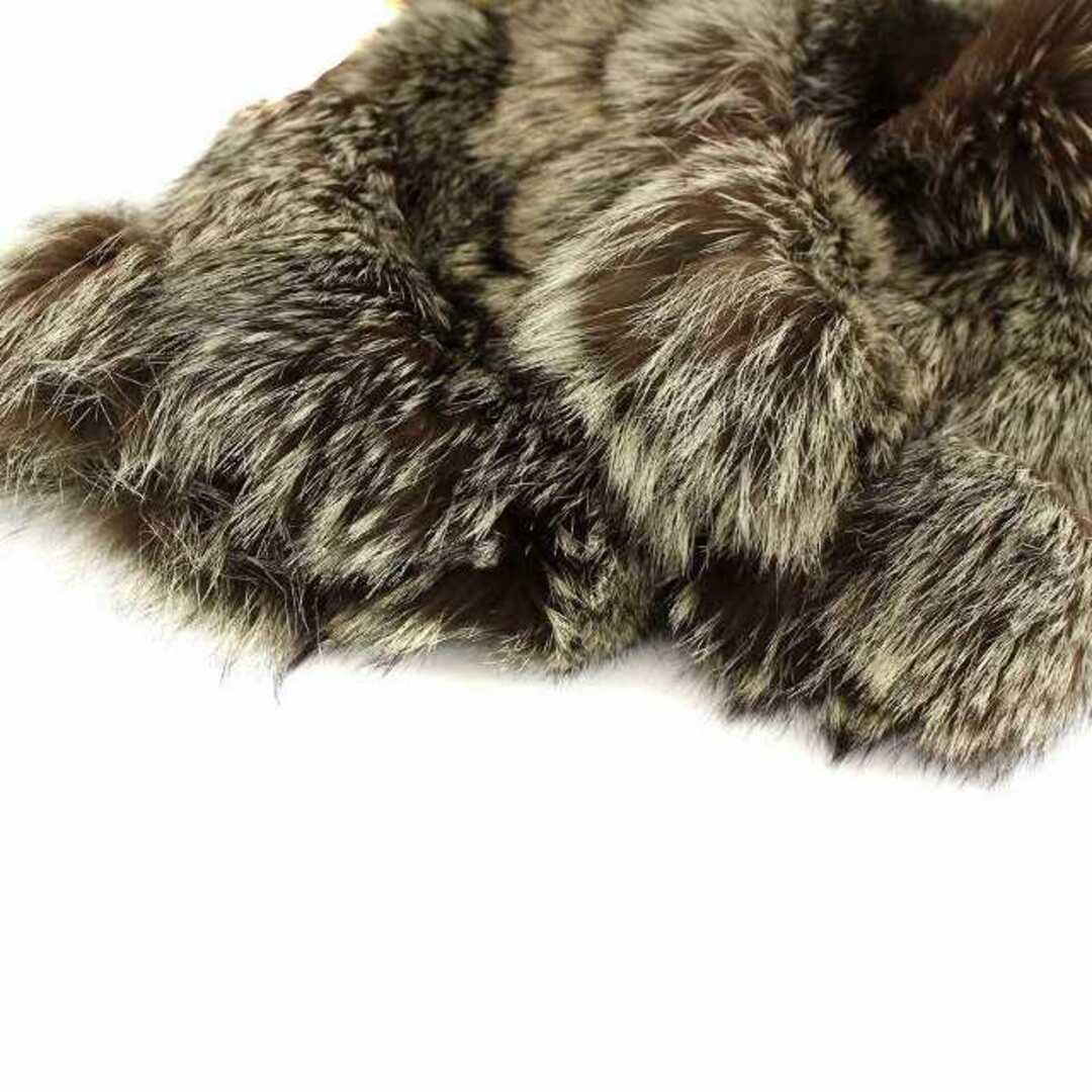 サガフォックス 銀サガ フォックス ファー コート 毛皮 セミロング 11 L レディースのジャケット/アウター(毛皮/ファーコート)の商品写真