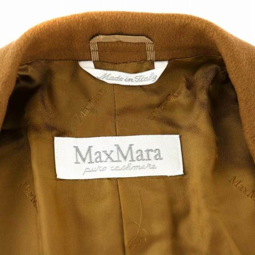 Max Mara(マックスマーラ)のマックスマーラ テーラードジャケット 2B 白タグ ピュアカシミヤ 8 L 茶 レディースのジャケット/アウター(その他)の商品写真