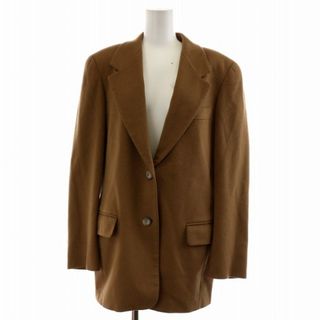 マックスマーラ(Max Mara)のマックスマーラ テーラードジャケット 2B 白タグ ピュアカシミヤ 8 L 茶(その他)