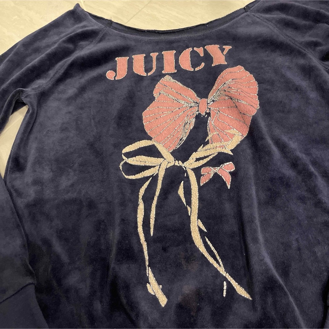 Juicy Couture(ジューシークチュール)のジューシークチュール　ベロア生地トップス レディースのトップス(パーカー)の商品写真