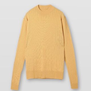 ジョンスメドレー(JOHN SMEDLEY)のジョンスメドレー　長袖モックネックリブニット(ニット/セーター)