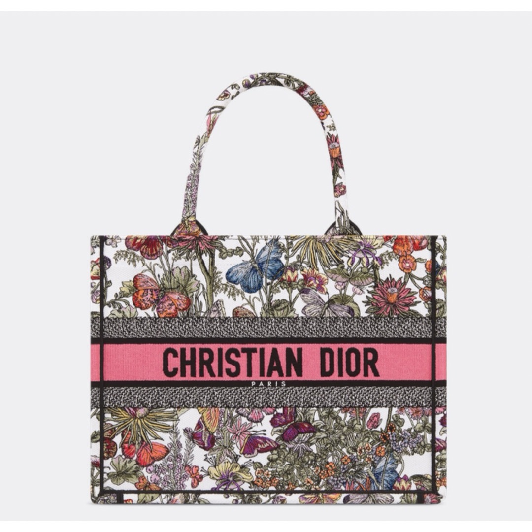 Christian Dior(クリスチャンディオール)の新作 新品 DIOR BOOK TOTE ミディアムバッグ バタフライ 蝶々 レディースのバッグ(トートバッグ)の商品写真