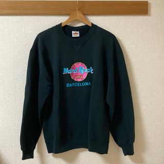 Hard Rock CAFE - 90s ハードロックカフェ 刺繍ロゴ スウェット