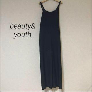 ビューティアンドユースユナイテッドアローズ(BEAUTY&YOUTH UNITED ARROWS)のBEAUTY YOUTH バックリボンサロペット　オールインワン(サロペット/オーバーオール)