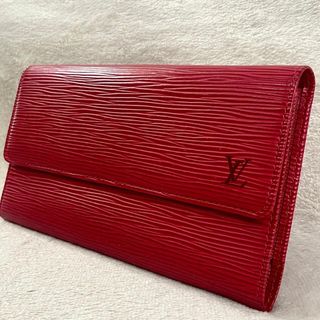 ルイヴィトン(LOUIS VUITTON)の【美品】 ルイヴィトン 長財布 エピ インターナショナル 三つ折り レッド(財布)