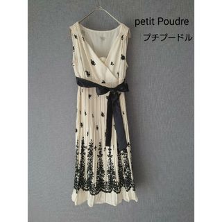 スコットクラブ(SCOT CLUB)のpetit Poudre プチプードル ワンピース ドレス フロッキー 新品(ひざ丈ワンピース)