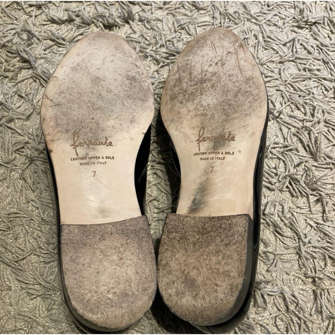 FERRANTE(フェランテ)の【値下げ】フェランテ美品スエードエナメルドレスシューズ　7 メンズの靴/シューズ(ドレス/ビジネス)の商品写真