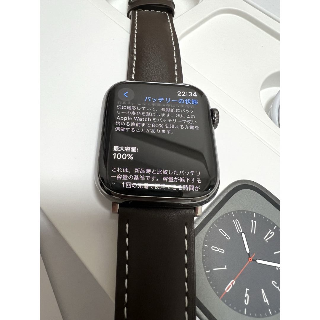 Apple Watch(アップルウォッチ)のApple Watch series8グラファイトステンレス メンズの時計(腕時計(デジタル))の商品写真