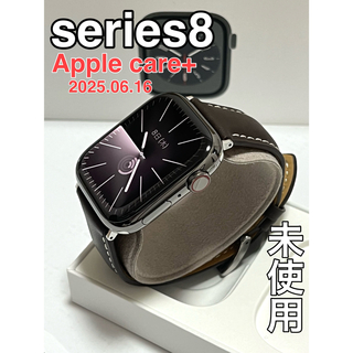 アップルウォッチ(Apple Watch)のApple Watch series8グラファイトステンレス(腕時計(デジタル))
