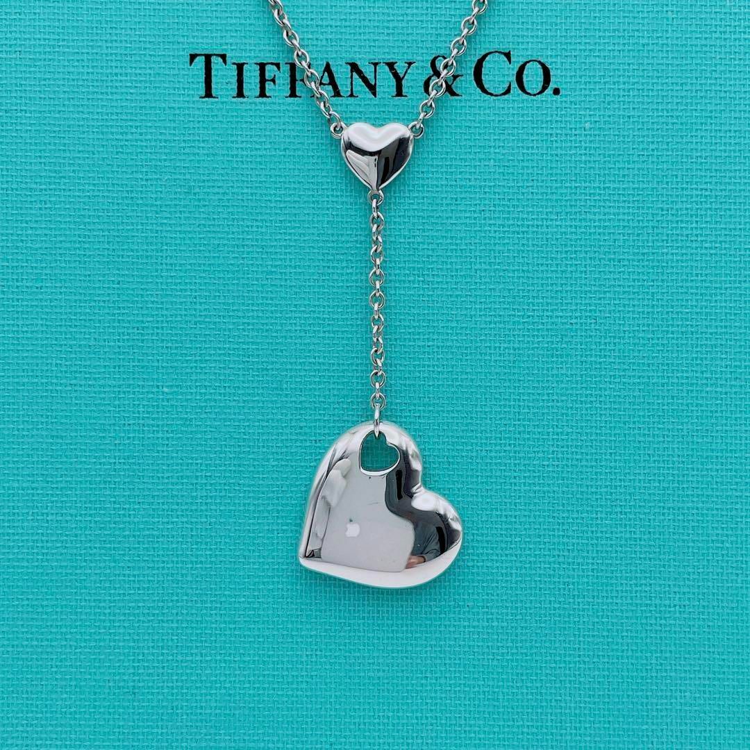 【極美品】Tiffany & Co. ネックレス　フルハート　ラリアット