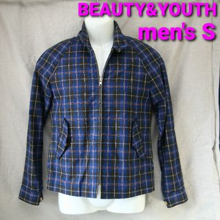 ビューティアンドユースユナイテッドアローズ(BEAUTY&YOUTH UNITED ARROWS)のBEAUTY&YOUTH  スイングトップ メンズS 袖裏地キュプラ チェック柄(ブルゾン)