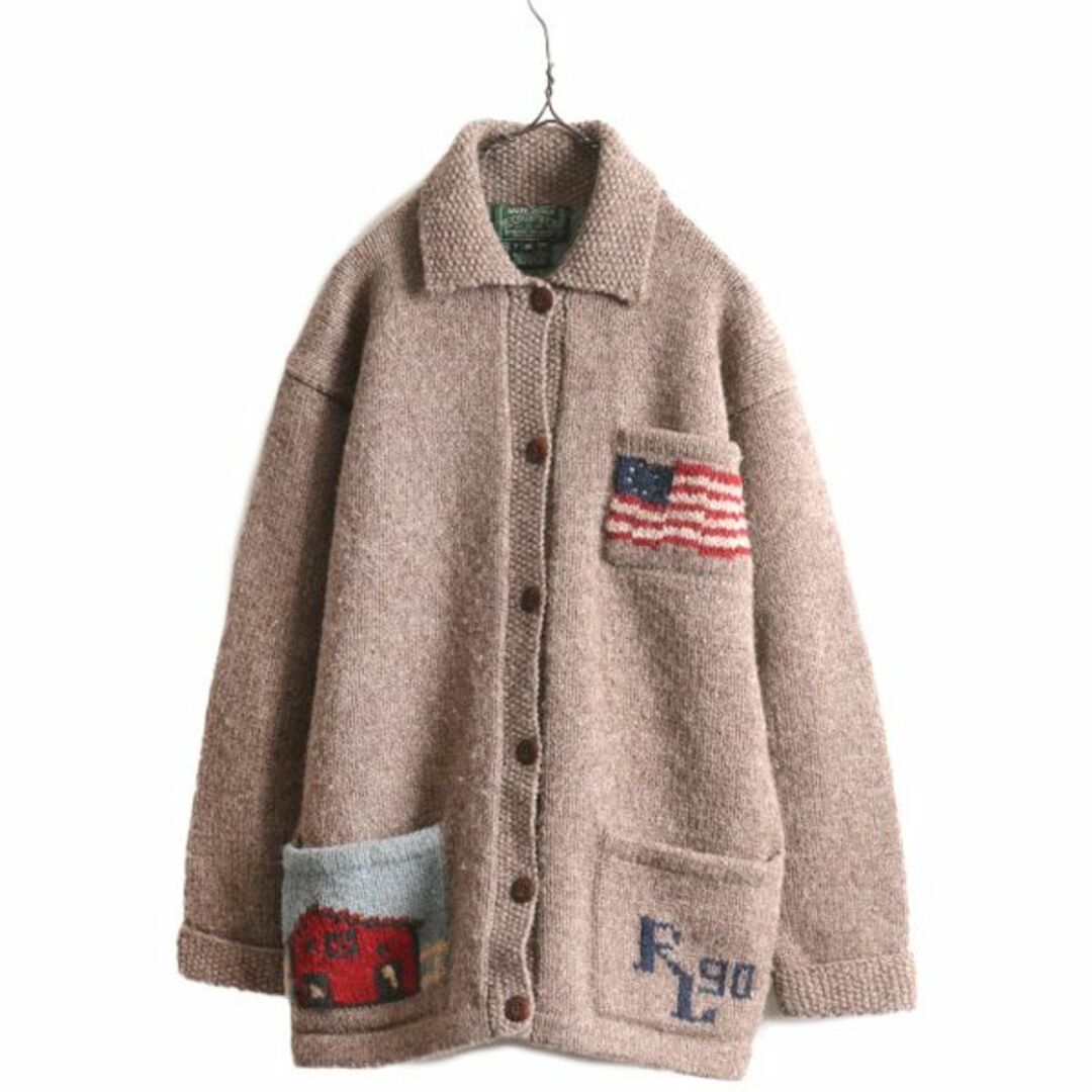 Ralph Lauren - RL-90 手編み 90s ポロカントリー ラルフローレン ハンドニット カーディガン レディース M / オールド ネイティブ セーター カウチン 絵柄の通販 by 古着 ヴィンテージ ショップ ロングハイズ's shop|ラルフローレンならラクマ Ralph Lauren - RL-90 手編み 90s ポロカントリー ラルフローレン ハンドニット カーディガン レディース M / オールド ネイティブ セーター カウチン 絵柄の通販 by 古着 ヴィンテージ ショップ ロングハイズ's shop|ラルフローレンならラクマ