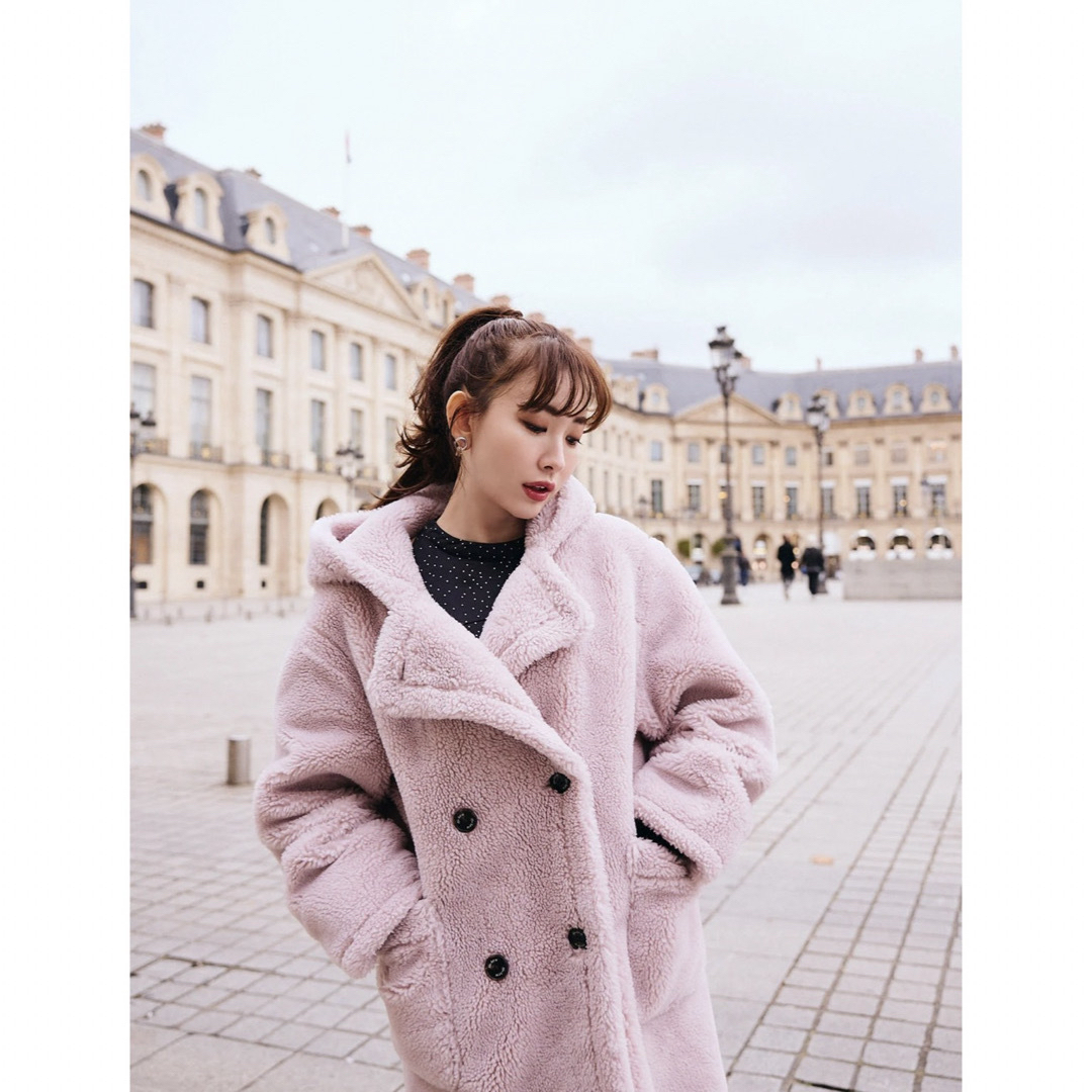 Her lip to(ハーリップトゥ)のFleur Shearling Boa Coat レディースのジャケット/アウター(ロングコート)の商品写真