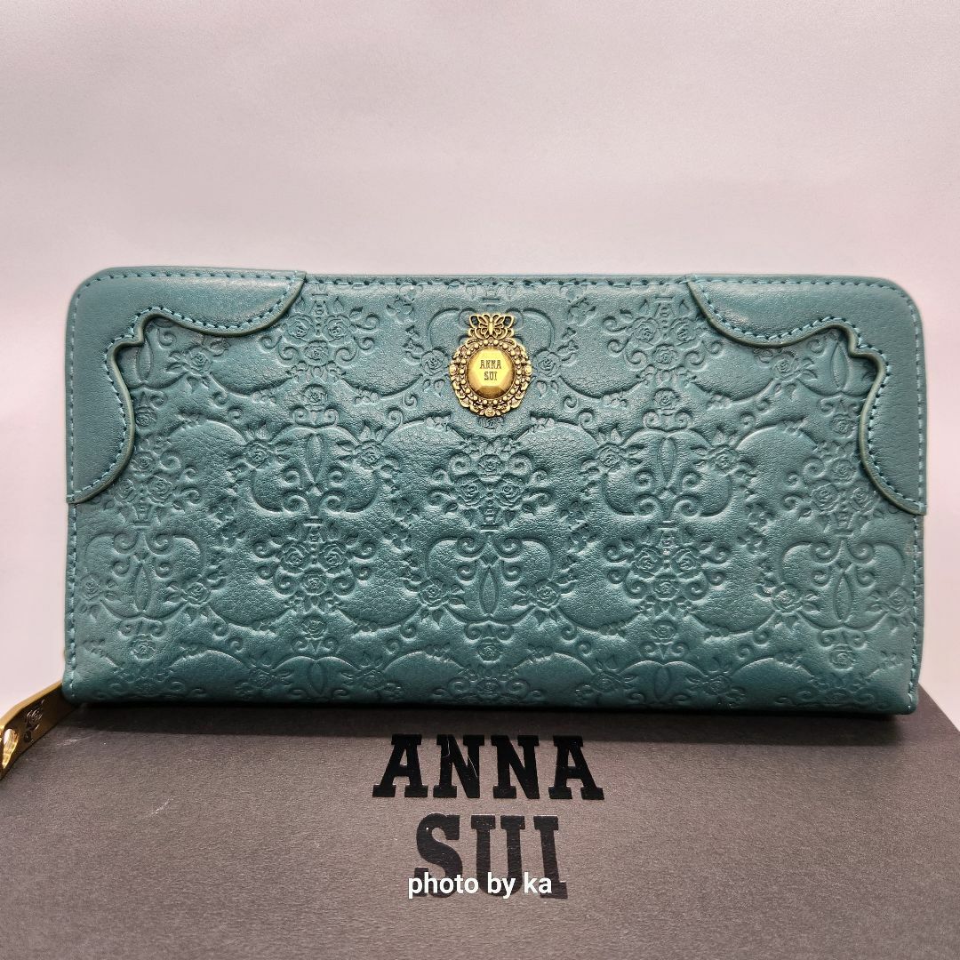 アイビー アナスイ ANNA SUI ラウンド 長財布 ヴィンテージローズ 新品