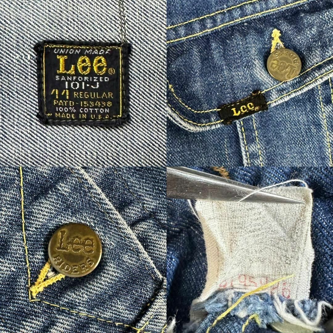 Lee - 【希少品】Lee デニムジャケット101-J 四角黒タグ 60s 44 Lee - 【希少品】Lee デニムジャケット101-J 四角黒タグ 60s 44