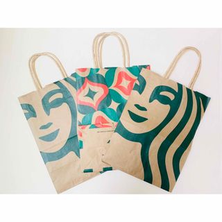 スターバックスコーヒー(Starbucks Coffee)のスターバックス紙袋3枚セット(ショップ袋)