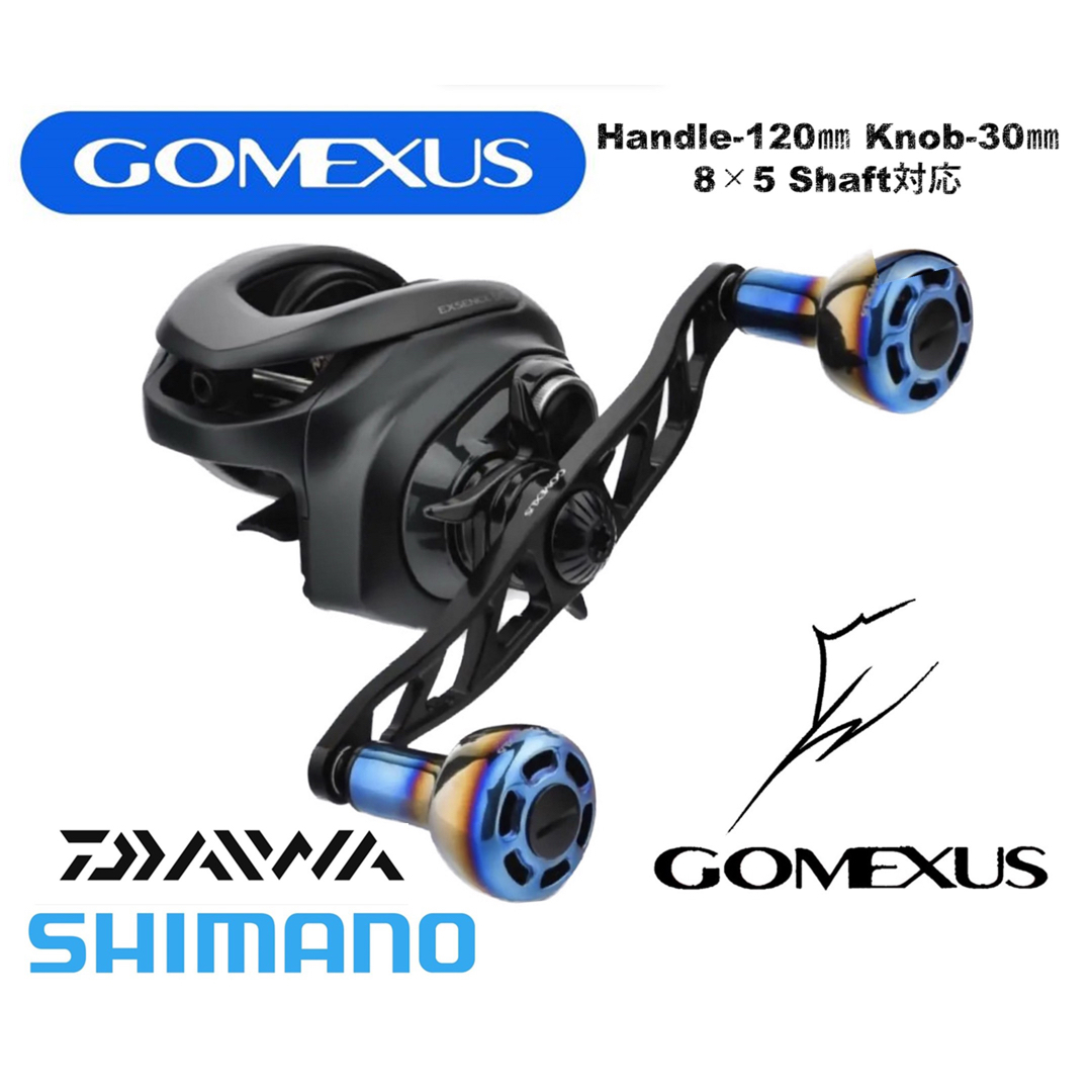 GOMEXUS - ゴメクサス ベイト用 120mm ハンドル シマノ ブラックチタン