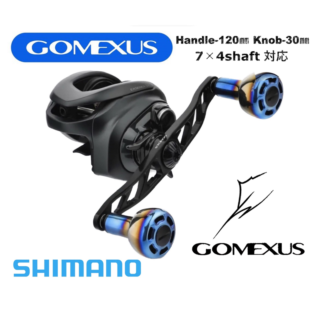 GOMEXUS - ゴメクサス 120mm ハンドル シマノ ブラックチタン ロング