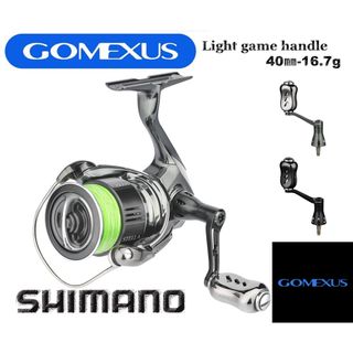 ゴメクサス(GOMEXUS)のゴメクサス 40mm ハンドル チタン製  22ステラ　シマノ ステルスグレー(リール)