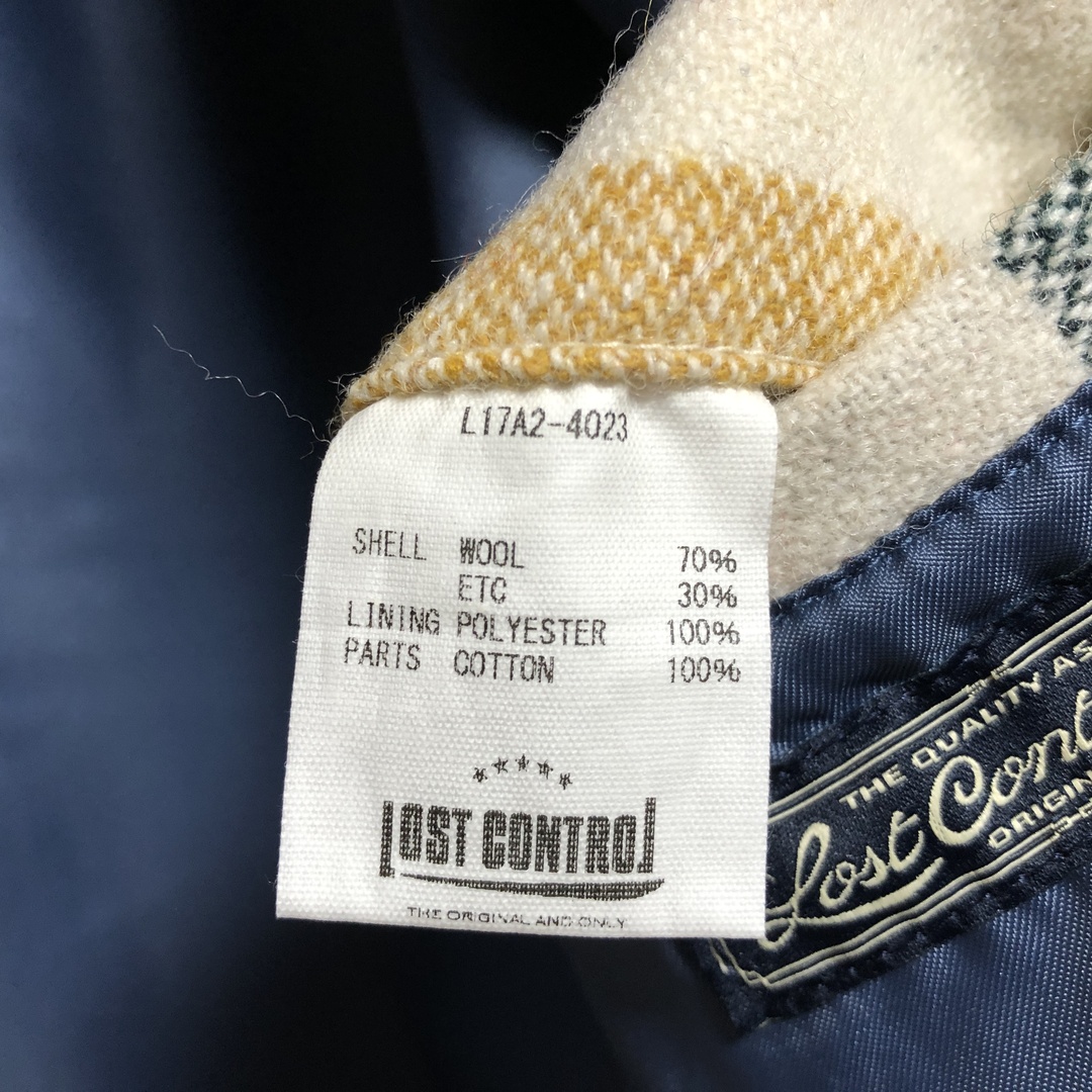LOST CONTROL ボーダーショールカラーカバーオール ロストコントロール メンズのジャケット/アウター(カバーオール)の商品写真