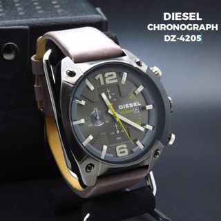 ディーゼル(DIESEL)のDIESEL 腕時計 クロノグラフ DZ-4205 デイト レザーベルト (腕時計(アナログ))