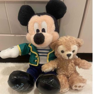 ディズニー(Disney)の東京ディズニーシー　ダッフィーアンドフレンズ　ミッキーマウス　ぬいぐるみバッジ(キャラクターグッズ)