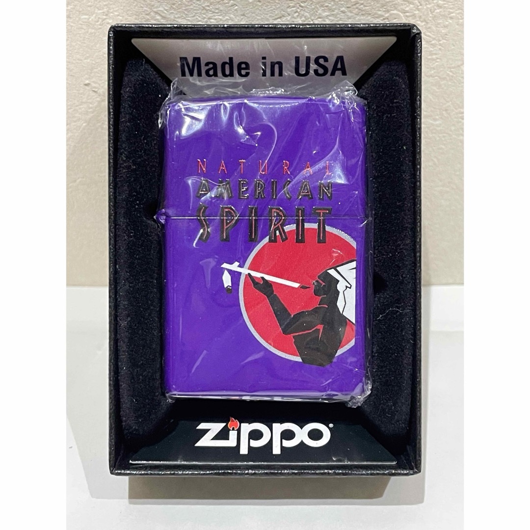 ZIPPO(ジッポー)のzippo アメリカンスピリット パープル メンズのファッション小物(タバコグッズ)の商品写真