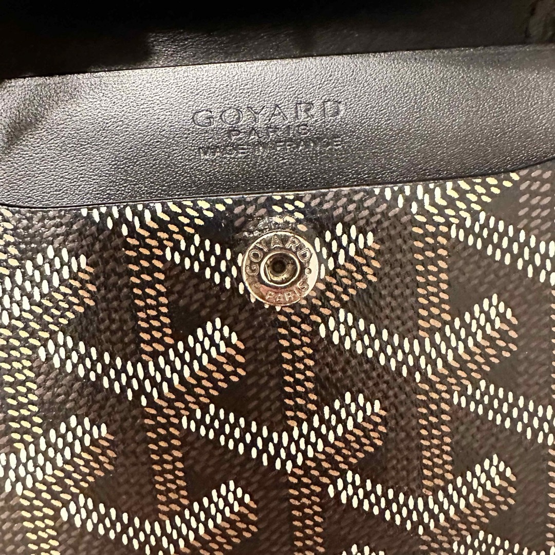 GOYARD(ゴヤール)の【希少・美品】   ゴヤール マリニー ウォレットブラック二つ折り財布　黒黒 メンズのファッション小物(折り財布)の商品写真