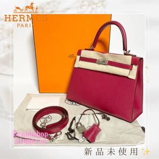 エルメス(Hermes)の最終価格❗️【新品未使用】ケリー25外縫い赤系ルビー×SV金具✨ヴォーマダム(ハンドバッグ)