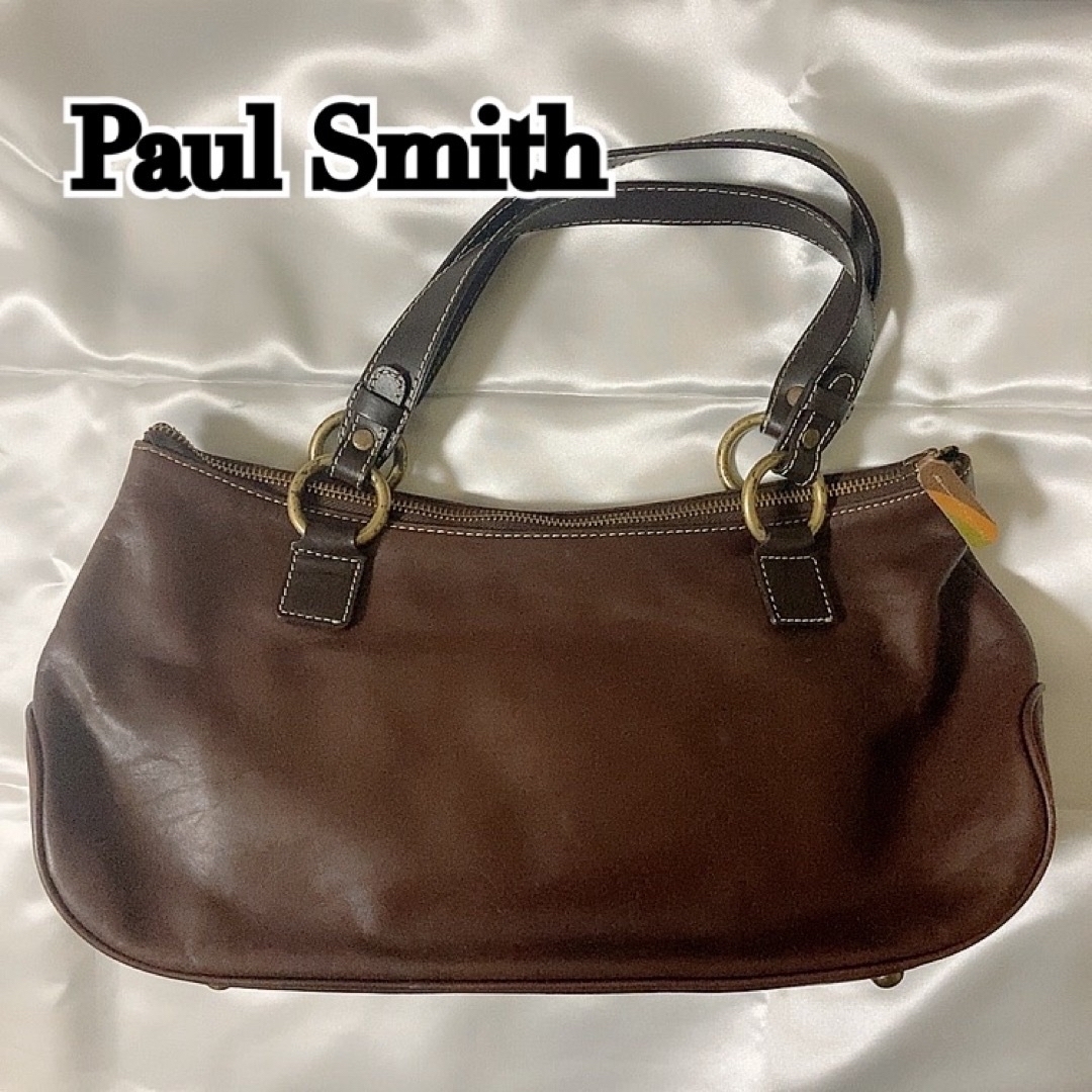 Paul Smith(ポールスミス)の【最終価格】ポールスミス  ハンドバッグ  レザー 本革 ブラウン 横長バッグ レディースのバッグ(ハンドバッグ)の商品写真