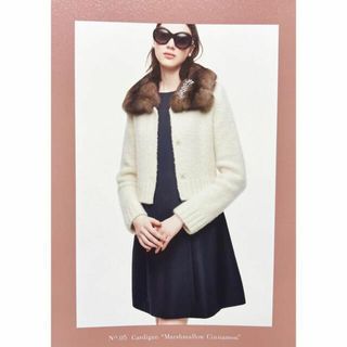 フォクシー(FOXEY)のFOXEY フォクシー　マシュマロシナモン　カシミア混ニットジャケット(カーディガン)