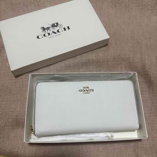 コーチ(COACH)のCOACH 長財布 白(財布)