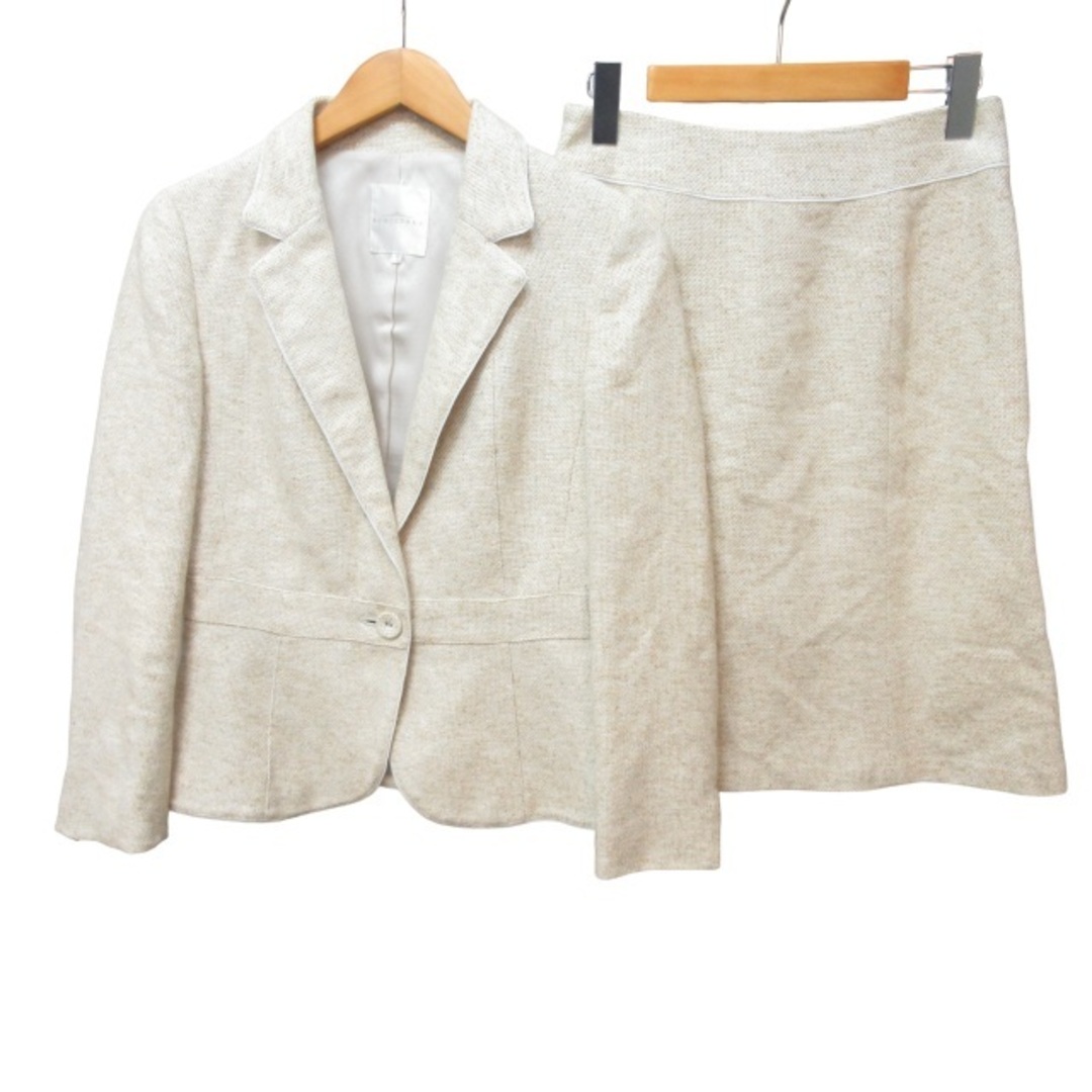 kumikyoku（組曲）(クミキョク)のクミキョク セットアップ スカートスーツ ジャケット ラメ 約S～M IBO47 レディースのフォーマル/ドレス(スーツ)の商品写真