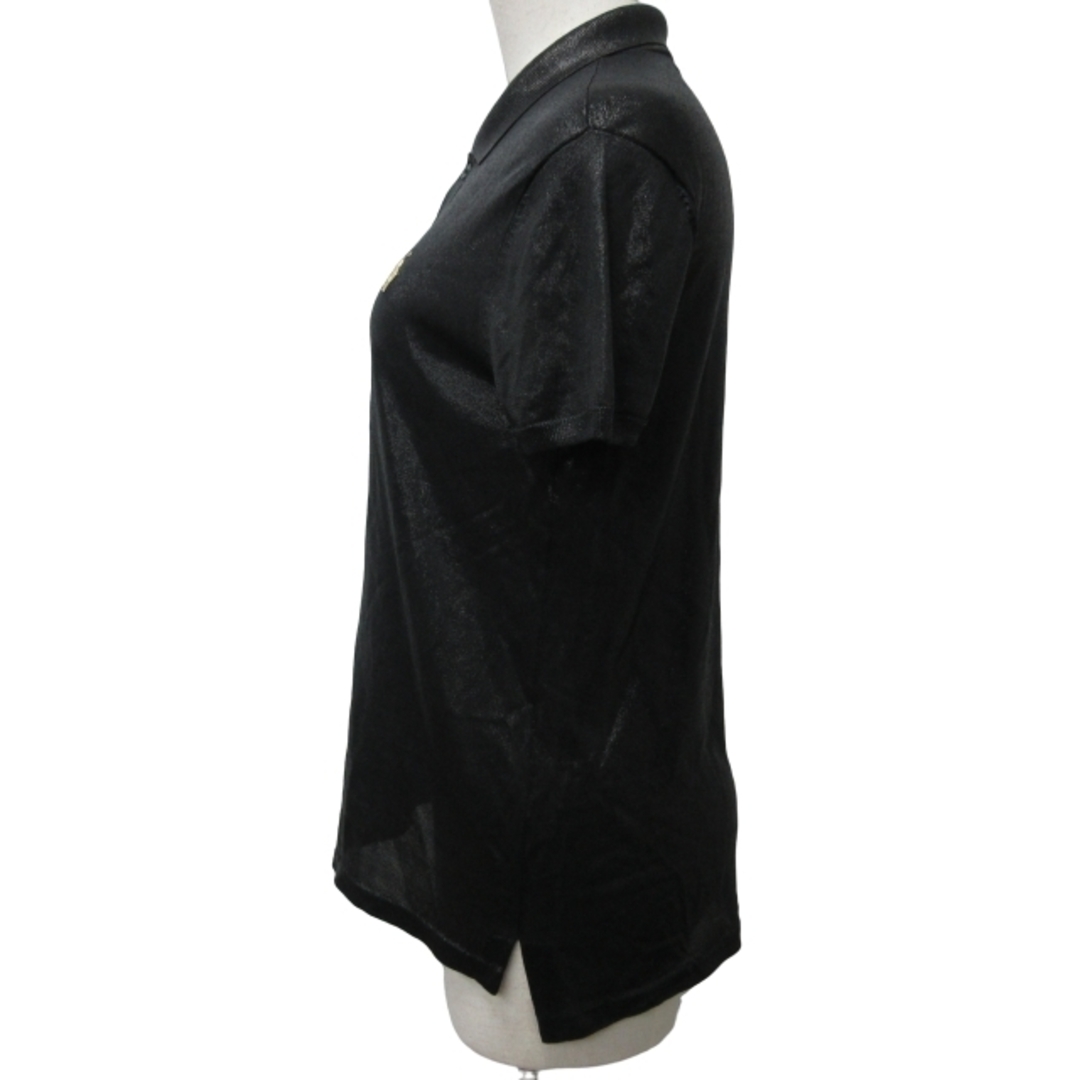 ラルフローレン パープルレーベル ポロシャツ 半袖 ブラック S IBO47 レディースのトップス(ポロシャツ)の商品写真