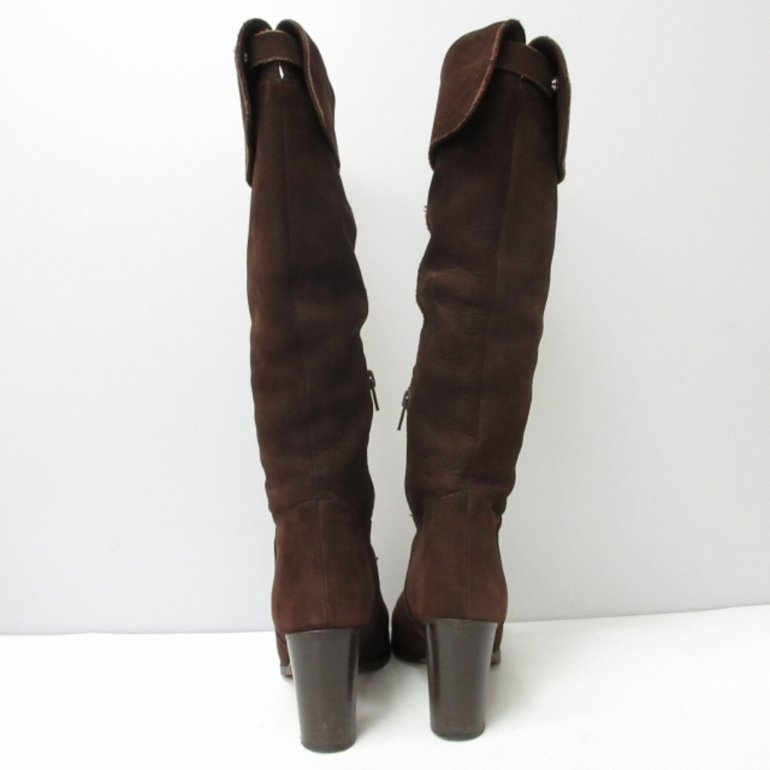 UNITED ARROWS(ユナイテッドアローズ)のユナイテッドアローズ レザーロングブーツ 23.5cm 茶 IBO47 レディースの靴/シューズ(ブーツ)の商品写真
