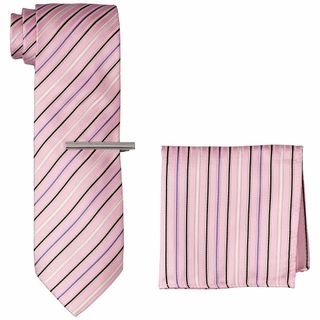 サイズ:日本ネクタイ幅8cmFREEサイズ_色:ストライプ×ピンクドレス(その他)