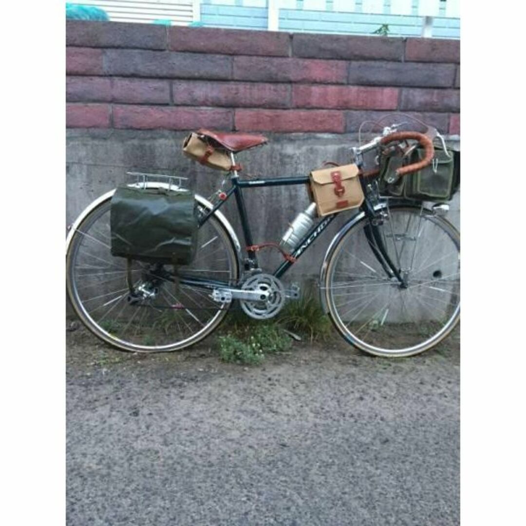 ミリタリー vintage 防水 自転車 サドル フロント リア サイドバッグ 自動車/バイクのバイク(その他)の商品写真