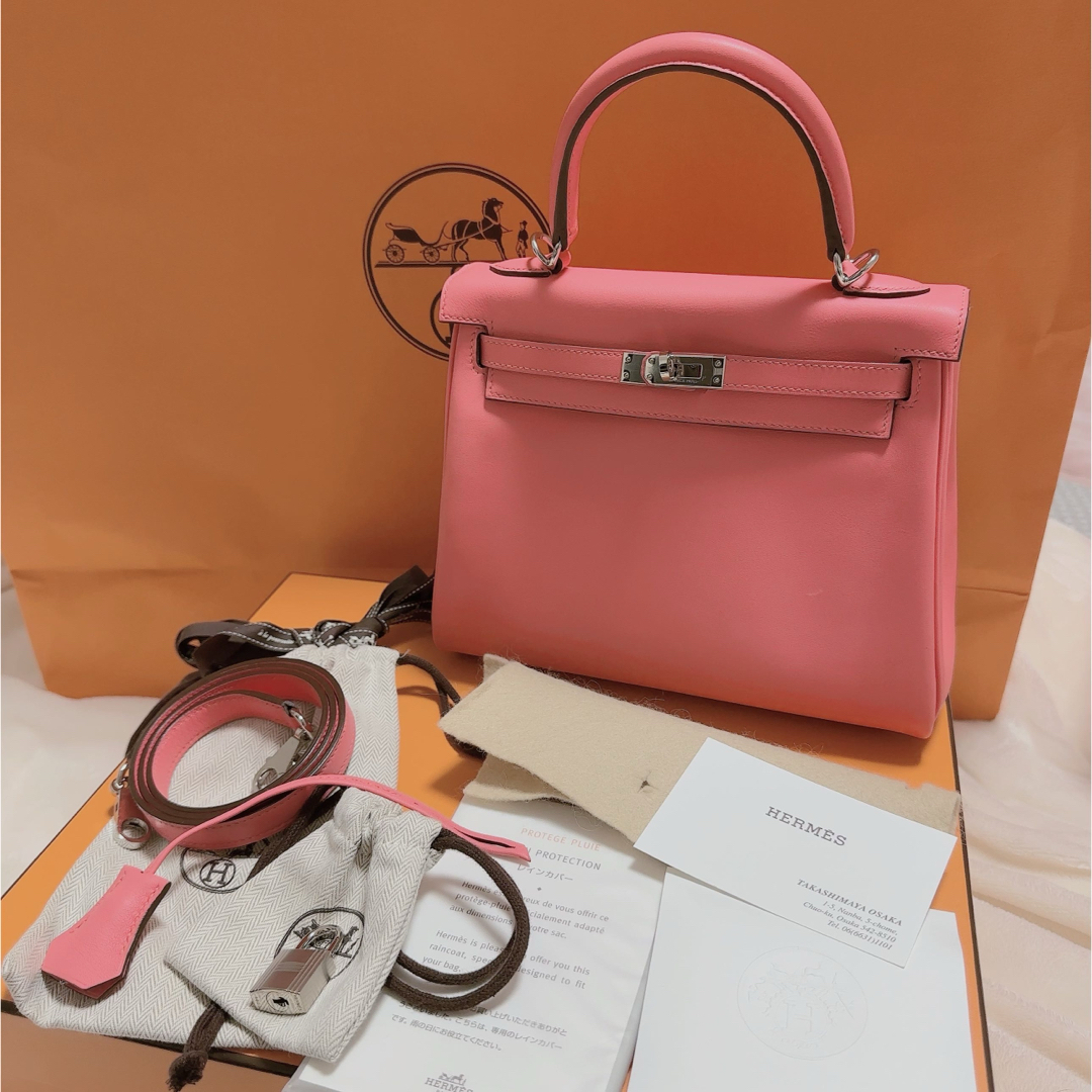 Hermes(エルメス)の最終価格！HERMES ケリー25 ローズアザレ レディースのバッグ(ハンドバッグ)の商品写真