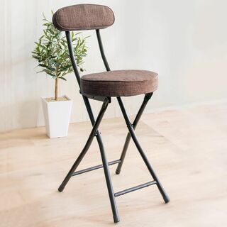 【色: ブラウン】アイリスプラザ チェア 椅子 折りたたみ ブラウン 幅約31×(その他)