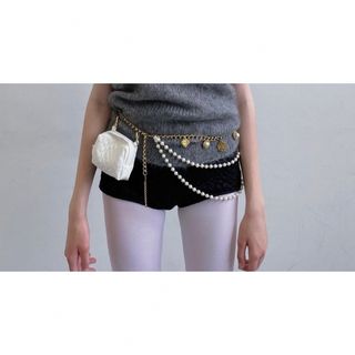 エムエムシックス(MM6)のlitmus pearl chain belt(ベルト)