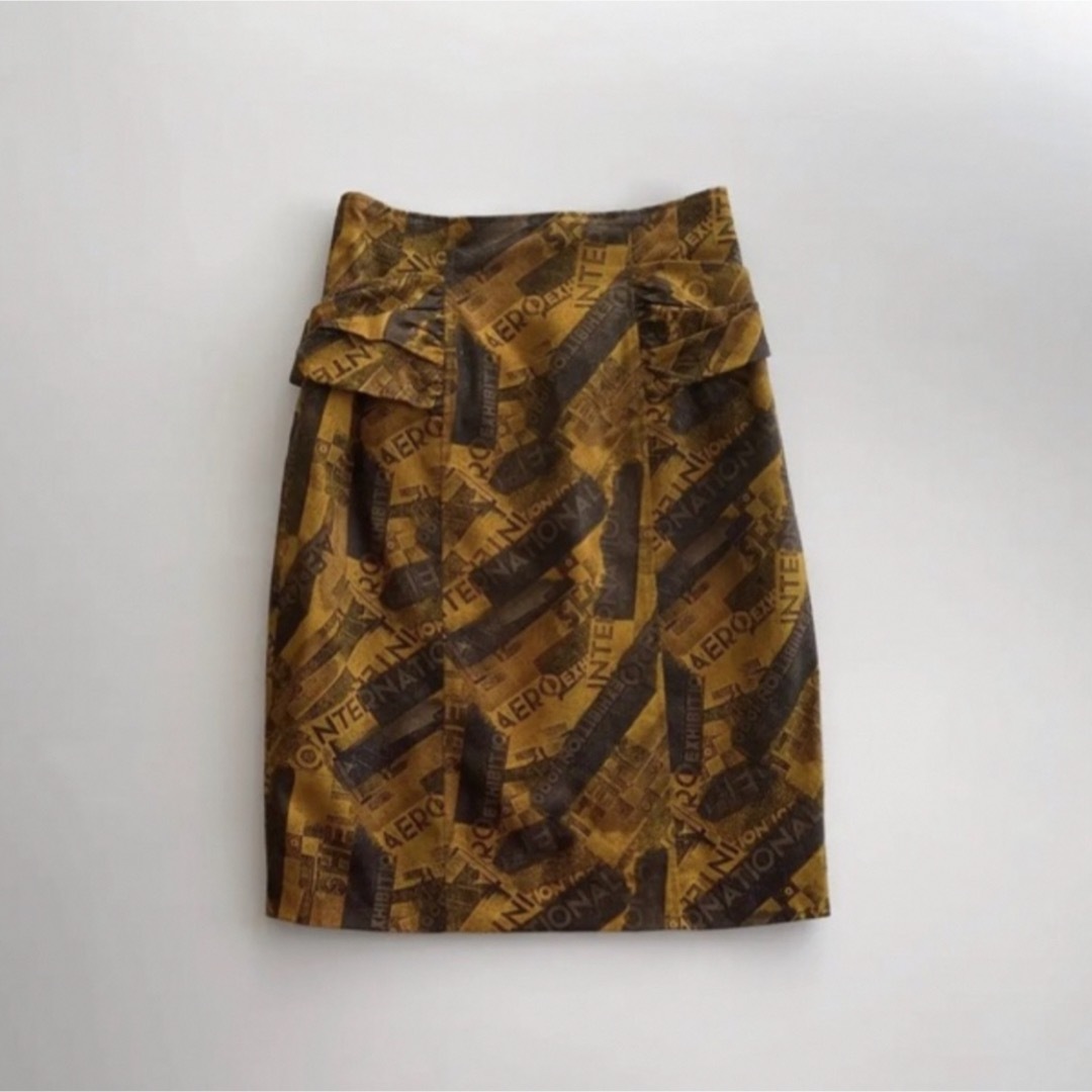 Lochie(ロキエ)の古着 スカート レトロ 柄 スカート 古着 ヴィンテージ レディースのスカート(ミニスカート)の商品写真