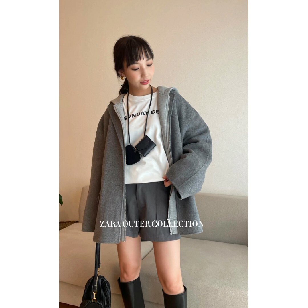 ZARA(ザラ)のZARA　ZW COLLECTION ダブルフェイス ウールブレンド ブレザー レディースのジャケット/アウター(テーラードジャケット)の商品写真