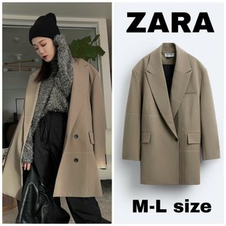 ザラ(ZARA)のZARAオーバーサイズブレザー トップステッチ X MAISON SPECIAL(テーラードジャケット)