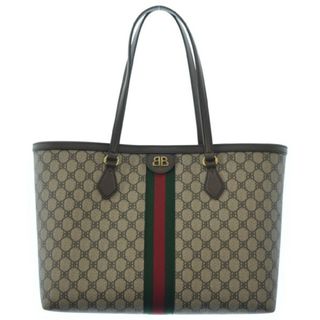 バレンシアガ(BALENCIAGA)のBALENCIAGA バレンシアガ トートバッグ - 茶系(総柄) 【古着】【中古】(トートバッグ)