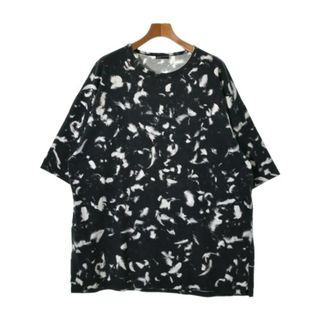 ラッドミュージシャン(LAD MUSICIAN)のLAD MUSICIAN Tシャツ・カットソー F 黒x白(総柄) 【古着】【中古】(Tシャツ/カットソー(半袖/袖なし))