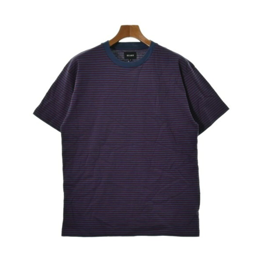 BEAMS(ビームス)のBEAMS ビームス Tシャツ・カットソー S 青x赤(ボーダー) 【古着】【中古】 メンズのトップス(Tシャツ/カットソー(半袖/袖なし))の商品写真